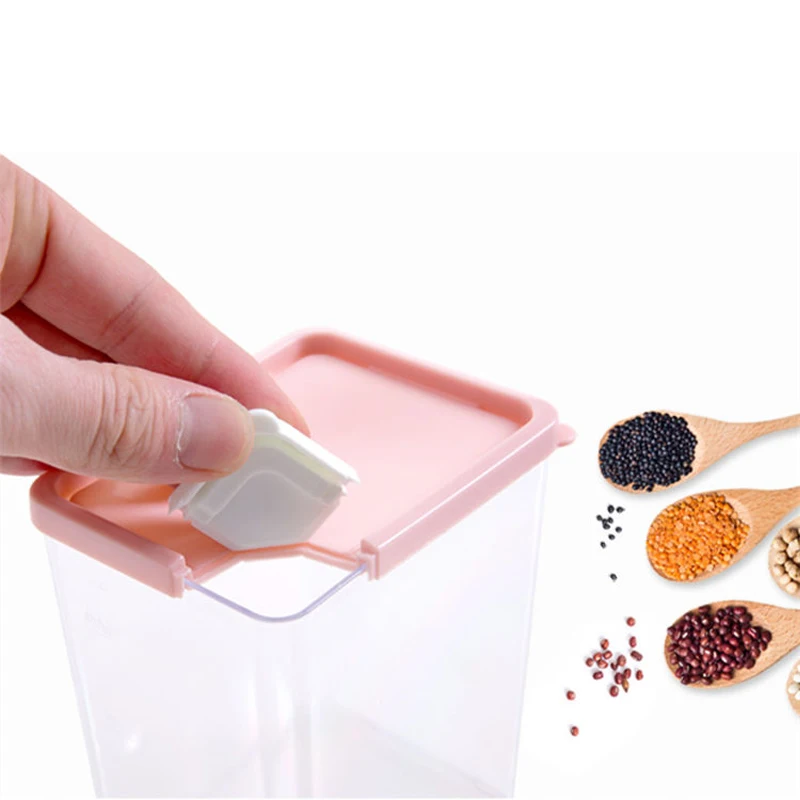 Кухня герметичная банка коробка для хранения пластиковых пищевых сушеных