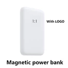 1:1 оригинальный портативный магнитный беспроводной для iPhone Задняя аккумуляторная батарея зарядное устройство Внешний аккумулятор для iPhone 12 13 Pro Max Мини Внешний аккумулятор