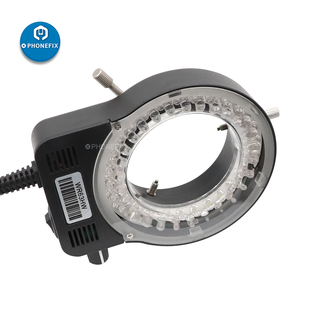 

Microscope 56 LED Ring Light illuminator Lamp 0-100% Adjustable Lamp LED Circle Light for Trinocular Stereo Zoom Microscopio