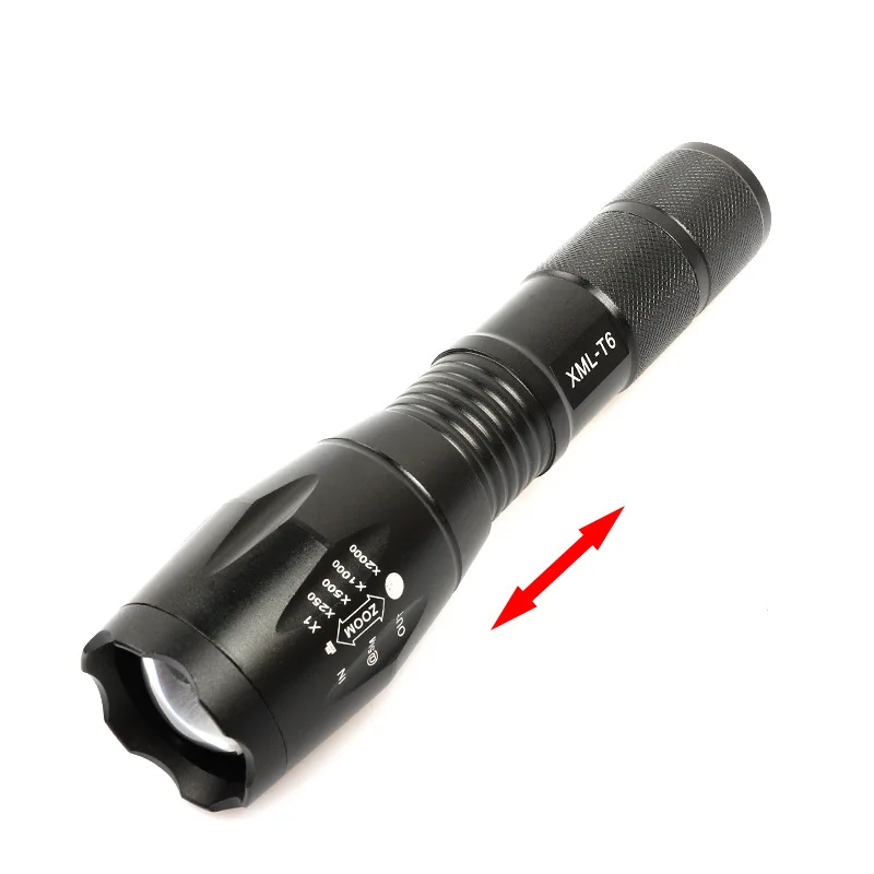 Led flashlight Ultra Bright torch Q5/T6/L2 Camping light 5 switch Modes waterproof Zoomable Bicycle Light use 18650 battery | Освещение