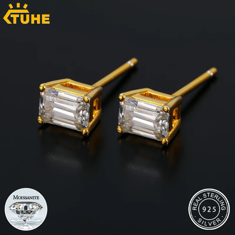 

Женские серьги из серебра 925 пробы, с муассанитом