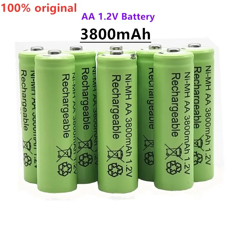 

2021 New Rechargeable battery AA Battery 1.2V 3800mAh pre-charged recharge ni mh rechargeable battery For camera microphone
