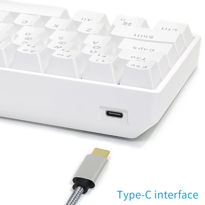 

GK61 Hot Swappable Portable Mechanical Keyboard With RGB Backlit Gaming Keyboard Gateron Switches Compatible with Cheery mx Kail