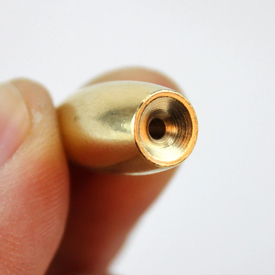 Фото 100 шт., рыболовные вольфрамовые грузила 3. Резьба в форме пули 5g/5g/7g/14g/17g, Золотая медная латунная весовая снасть, Аксессуары для рыбалки №3