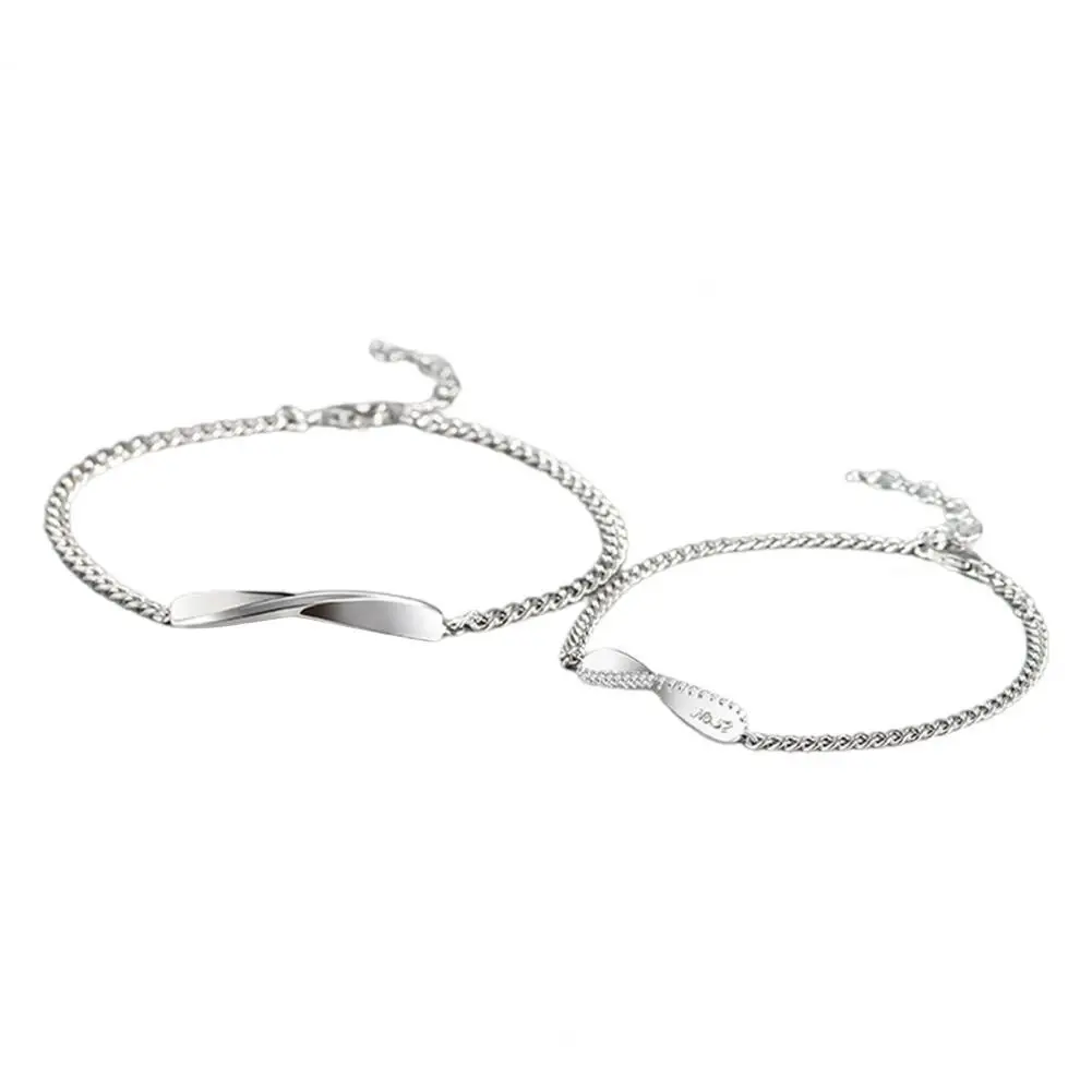 

Excellent Couples Bracelet Skin-friendly Rust-proof Lightweight Durable Copper Fashion Mini Ladies Bracelet Supplies for Girl