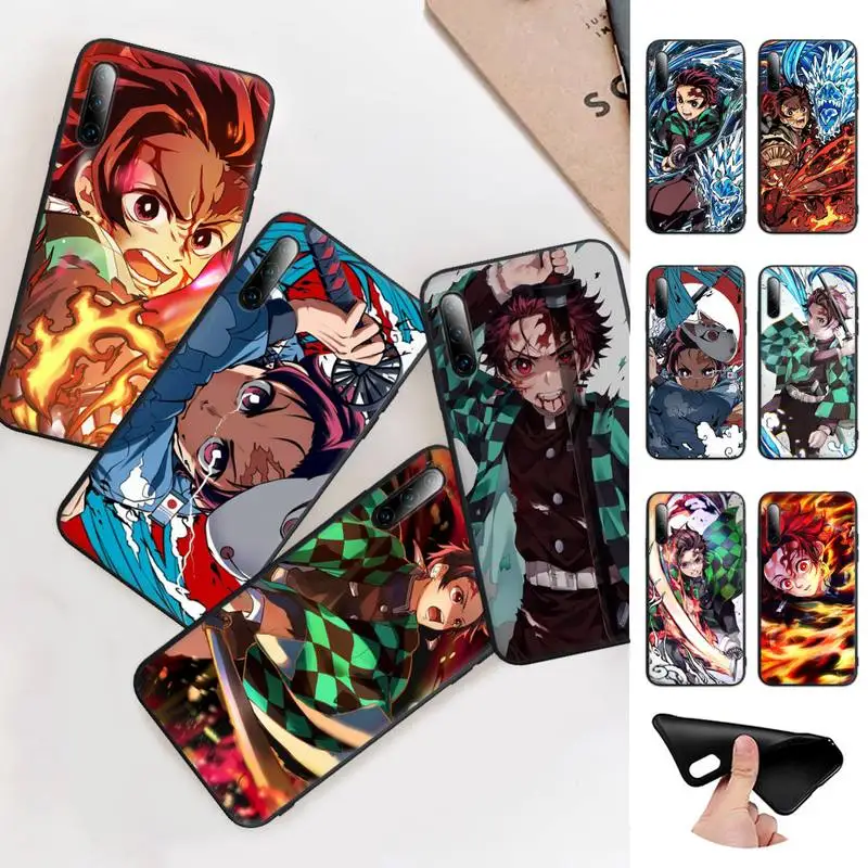 

New Anime Cool Demon Slayer Kamado Tanjirou Nezuko Mobile Phone Case Cover For Honor 7A Pro 7C 10i 8A 8X 8S 8 9 10 20 Lite
