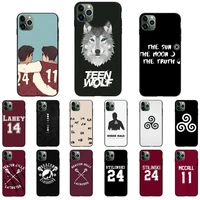 teen wolf stilinski 24 mccall 11 lahey 14 phone cover for iphone 11 8 7 6 6s 7 8 plus x xs max 5 5s xr 12 pro max se 2020 case