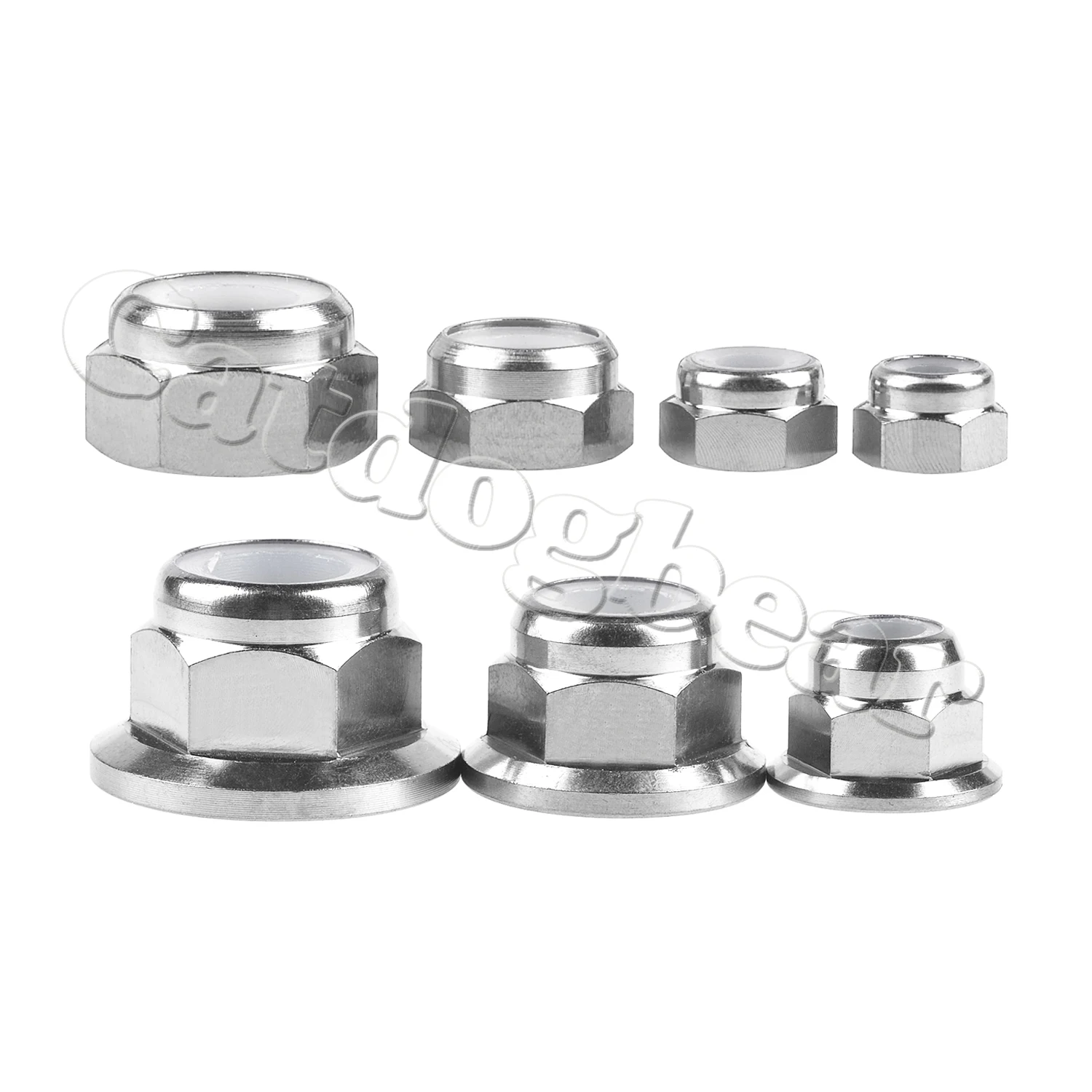 

Catdogbear Titanium Nuts M4 M5 M6 M8 M10 M12 Flange Nylon Lock Nuts for Bicycle Motorcycle Car Ti Fastener