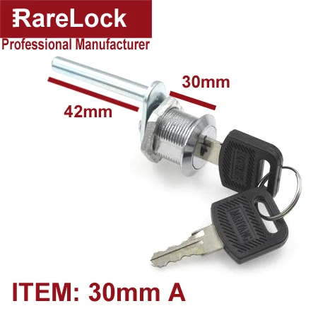 30mm A x 1pcs Замок шкафа ящика Rarelock для офиса мебель стол дома рядом стол книжный шкаф ящик для инструментов Consle Школьный шкафчик оборудование MS541 hh - Цвет: 30mm A x 1pcs