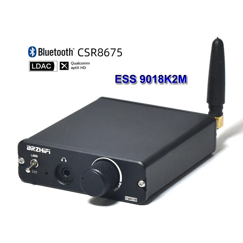 CSR8675 Bluetooth 5 0 Беспроводной приемник APTX-HD/LDAC OPA275 ESS9018K2M DAC декодирования 3 мм
