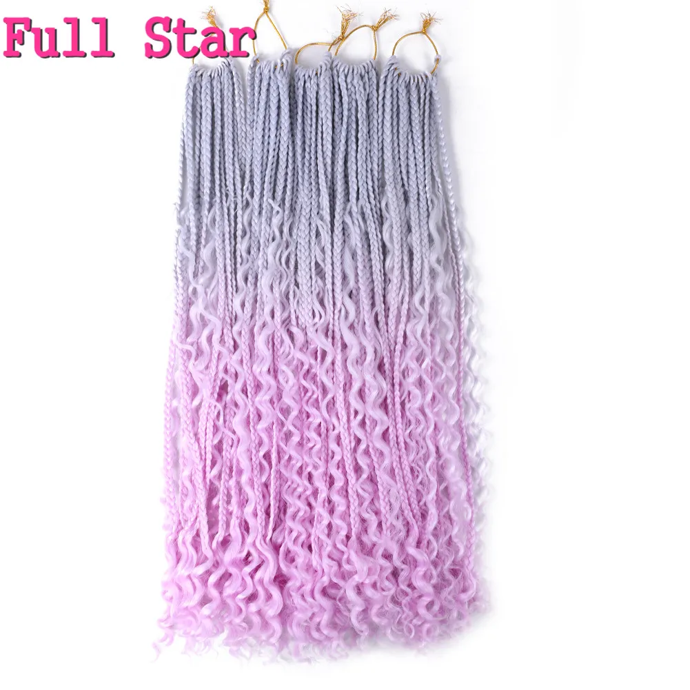 Полная звезда маленькая коробка косички кудрявые концы с секущимися концами 12