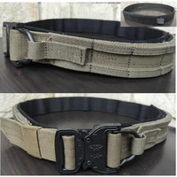tical tactical molle cs outdoor military army warrior belt rg hunting shooter belt double layer hard
