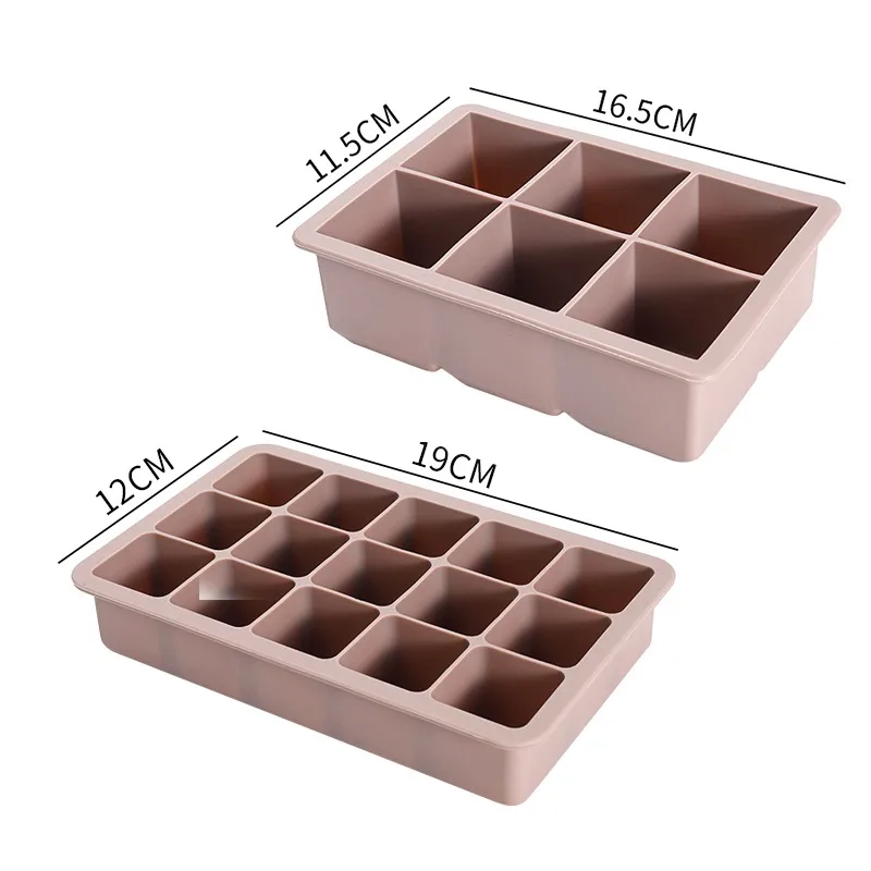 

Silicone Ice Cube Tray Ice Tray Easy Release Flexible Ice Cube Mold Freezer Ice Tray Stackable Kitchen Gadgets and Accessories