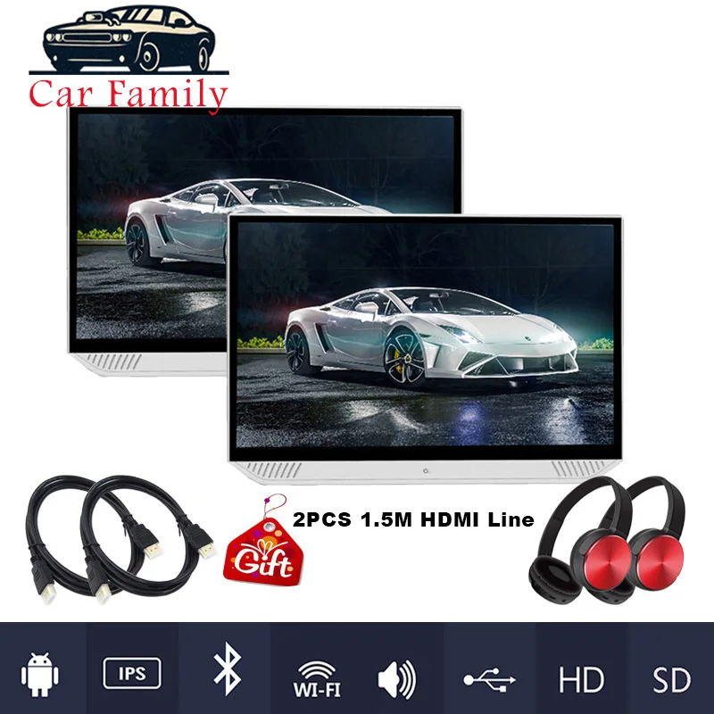 Монитор на подголовник автомобиля 13 3 дюйма Android 9 0 HD 1080P ультратонкий сенсорный