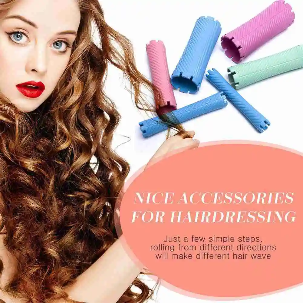 

25pcs/100pcs Curling Wand Perm Wand Kit Cold Permanent Wand Plastic Curler Wavy Fluffy Corn Curls Styling