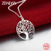 zdadan 2021 new arrival 925 sterling silver tree of life necklace for women fashion wedding jewelry