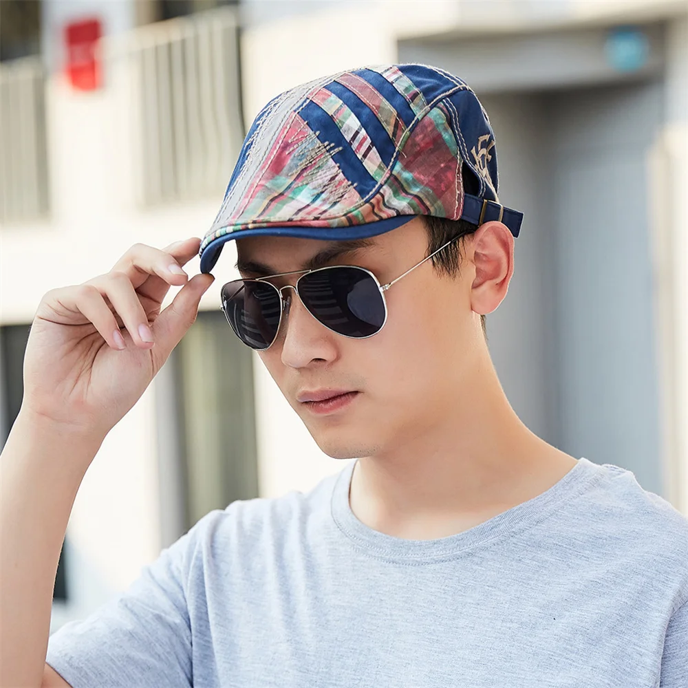 TOHUIYAN Модный берет унисекс кепка газетчика для мужчин винтажные хлопковые кепки