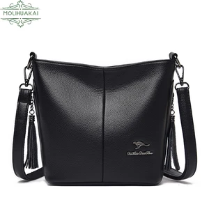Retro PU Leather Ladies Tassel Handbag Luxury Designer High Quality Shoulder Strap Shoulder Bag Casual Girl Messenger Bag Summer