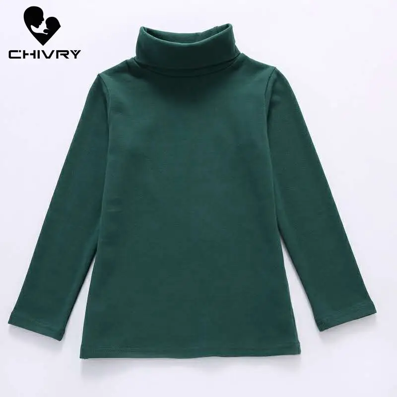 Camiseta lisa a la moda para ni&ntilde;os y ni&ntilde;as, camisetas informales de manga larga con cuello redondo, primavera y oto&ntilde;o, 2022-4