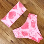 2020 сексуальное бикини, женский купальник с открытыми плечами, купальник-бандо, купальник с высокой талией, окрашенный бикини пуш-ап 2019, женское бикини