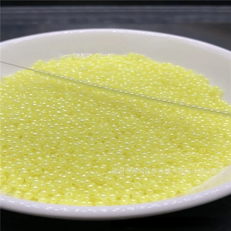 Супер Форма 2 мм Высокое качество риса бусины имитация мороженого нефритовые