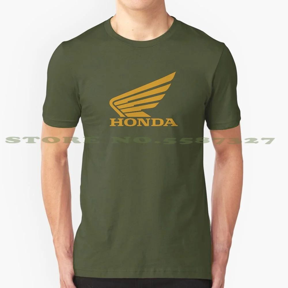 

Honda Gold Logo Fan Art Cool Design Trendy T-Shirt Tee Hrc Logo Mxgp Gp Sbk Race Racing Street 2019 2020 Revzilla Top Speed