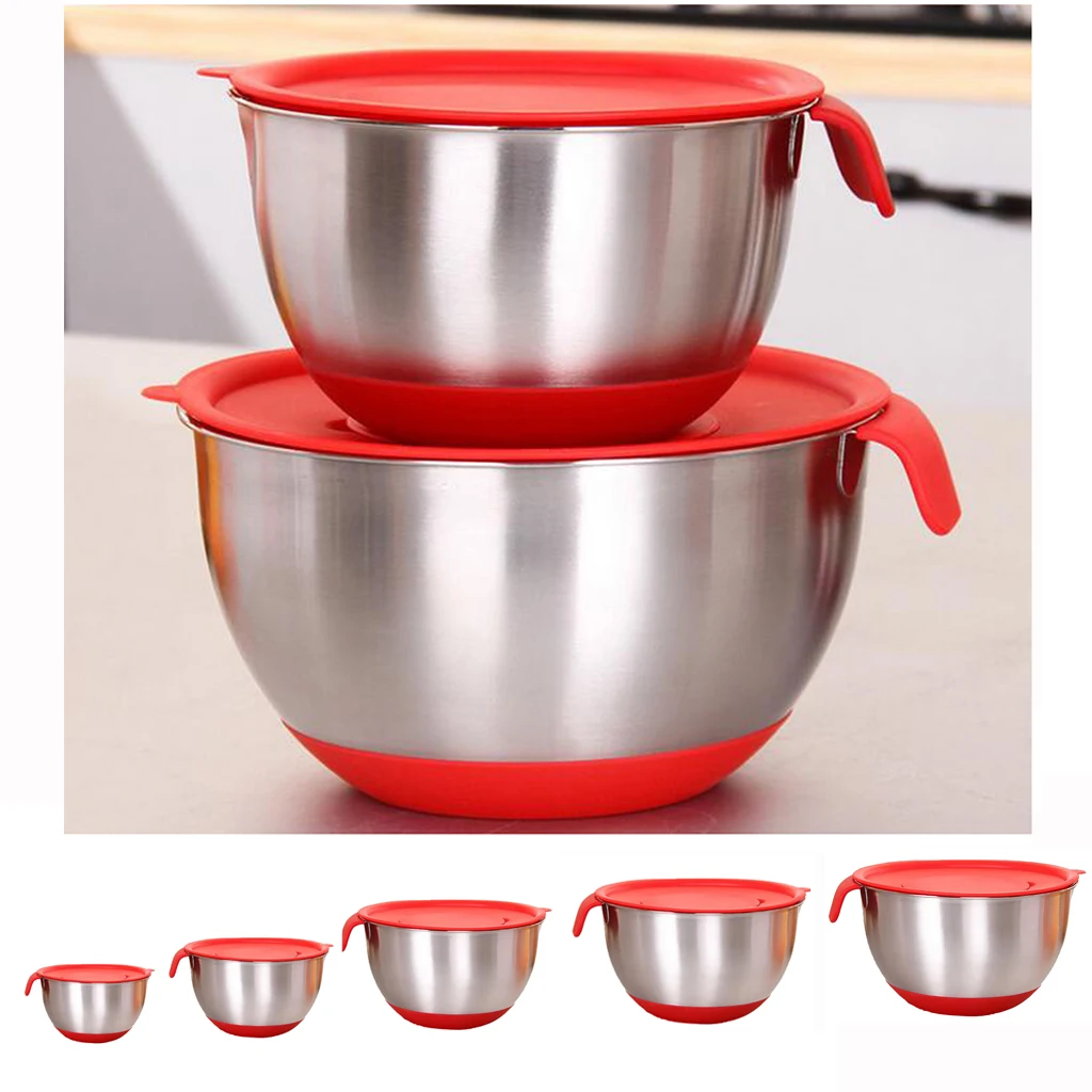 

Christmas Cake Baking Mixing Bowl Egg Beating Pan & Lid Food Drinks Storage
