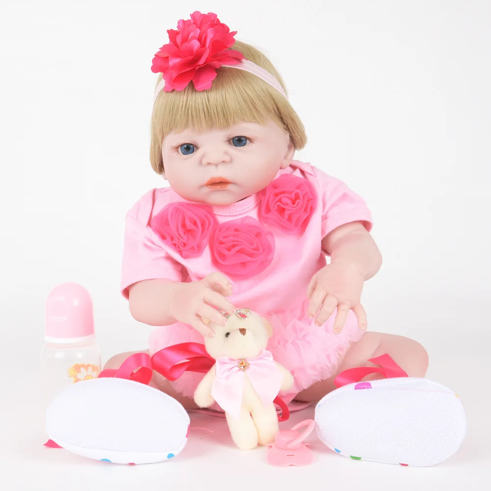 Фабричная модель дешевая полностью виниловая кукла реборн 22 дюйма 55 см