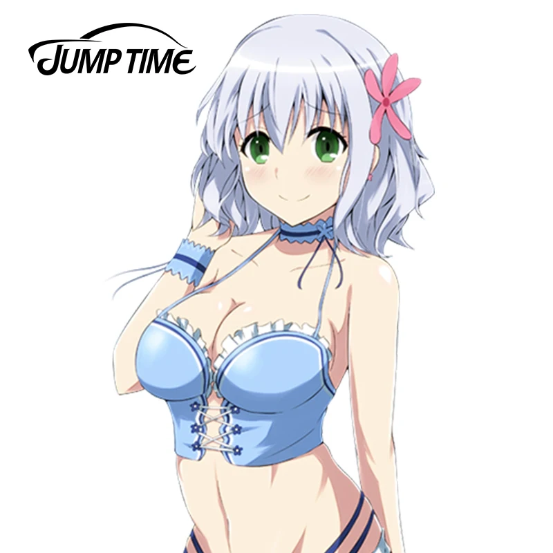 JumpTime 13cm x 7.8cm Beaty Anime Muse Виниловая наклейка на автомобильный бампер, окно для декорации Водонепроницаемые аксессуары в стиле.
