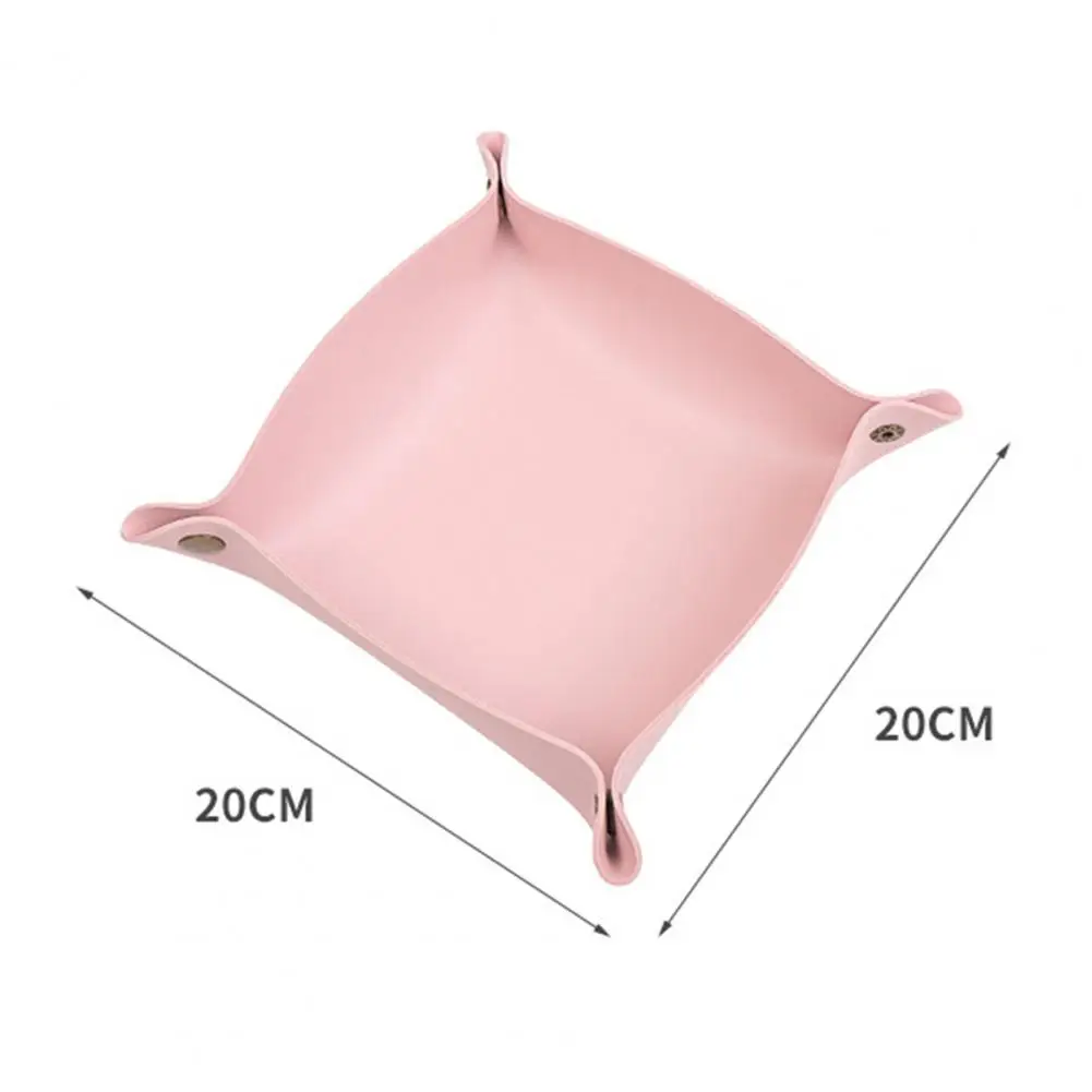 

Leather Storage Box Desktop Storage Storage Tray Jewelry Key Sundries Makeup Lipstick Portable Home Storage Appliance