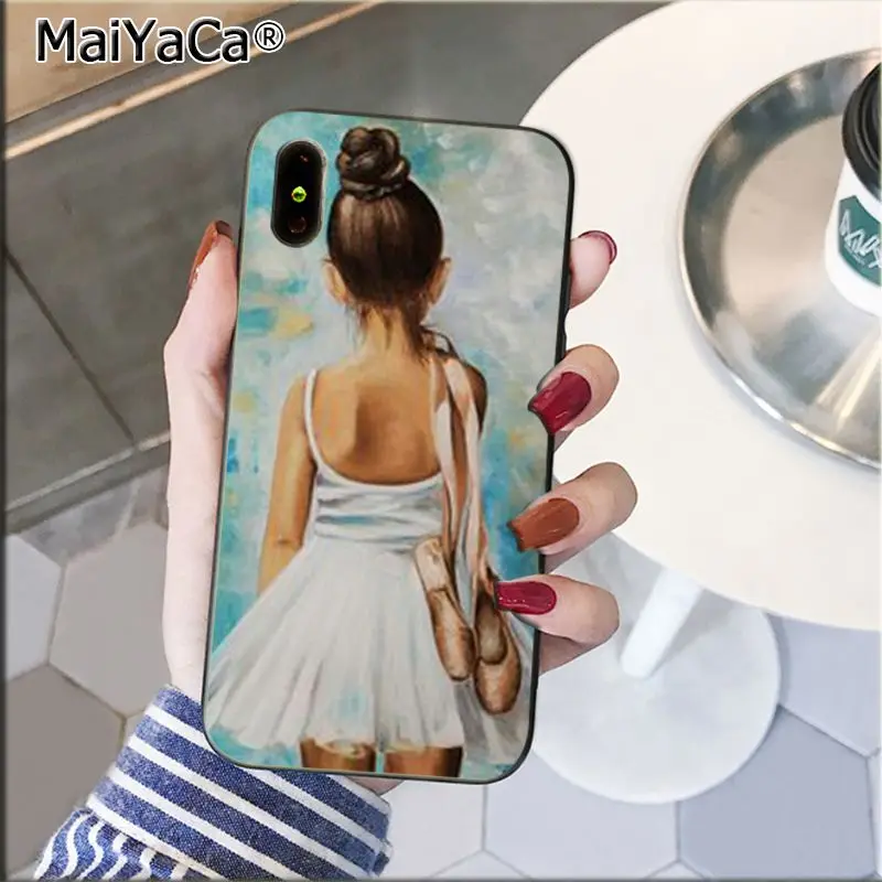 Балетки для бальных танцев девочек Тапочки Чехол телефона iPhone 11 Pro XS MAX XR 8 7 6 Plus 5 5S