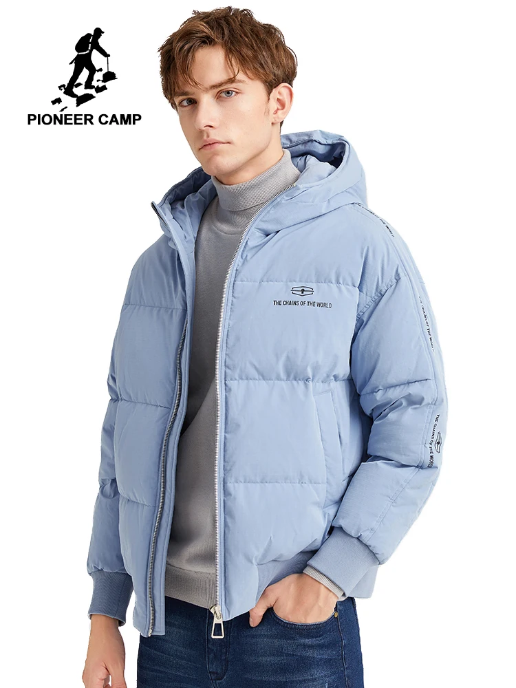 Мужская куртка на утином пуху Pioneer Camp однотонная теплая простая