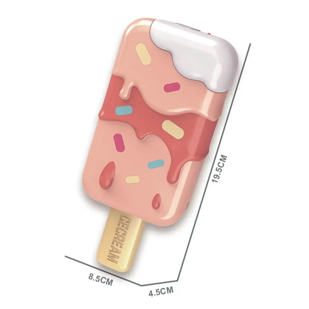 

New Full-automatic Ice Cream Style Unisex Bubble Machine Toy For Girls With Bursting Hearts