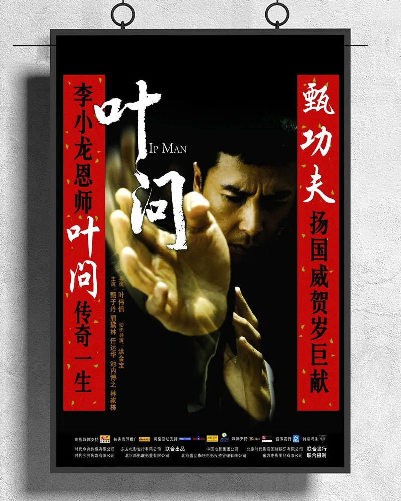 Плакат из шелковой ткани L125 с изображением героев мультфильма магиал кунг-фу