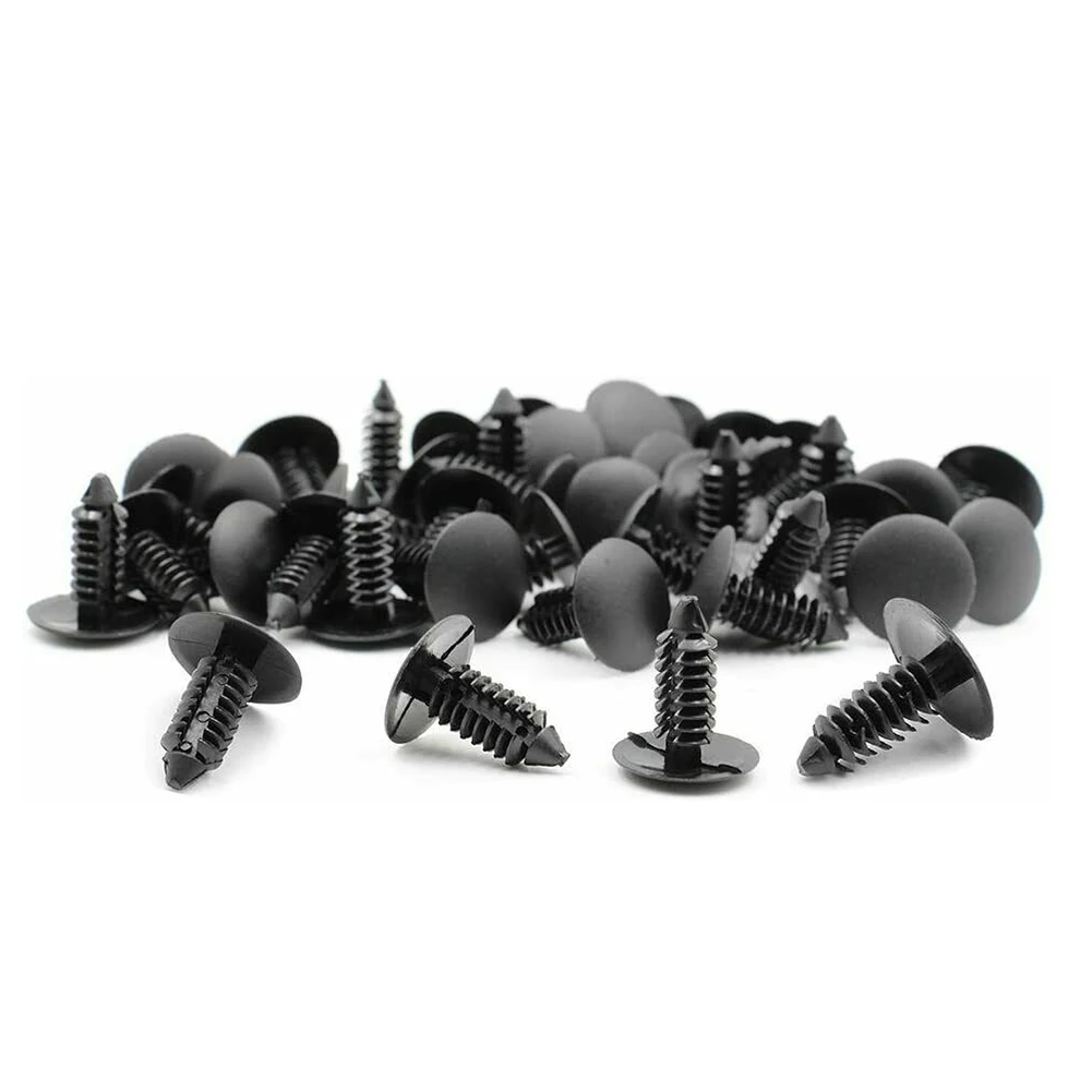 

Rivets Plastic Clips Black Accessory Parts Universal 8mm Hole Bumper Shield