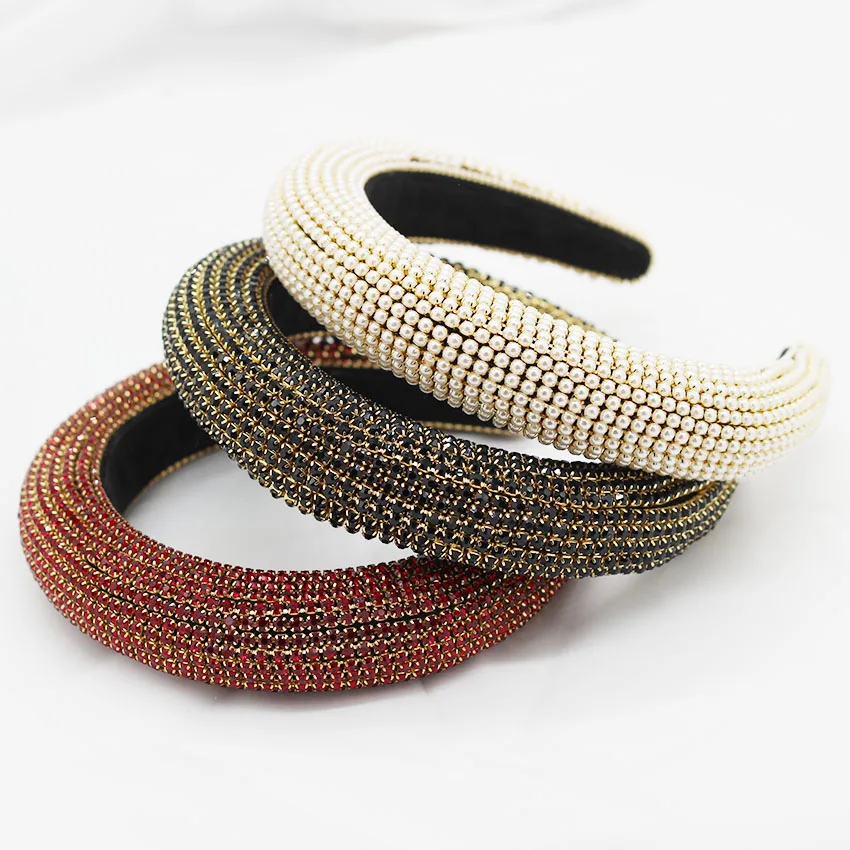 

New European and American Baroque luxury rhinestone court headband dance party cocktail temperament wild headband 780