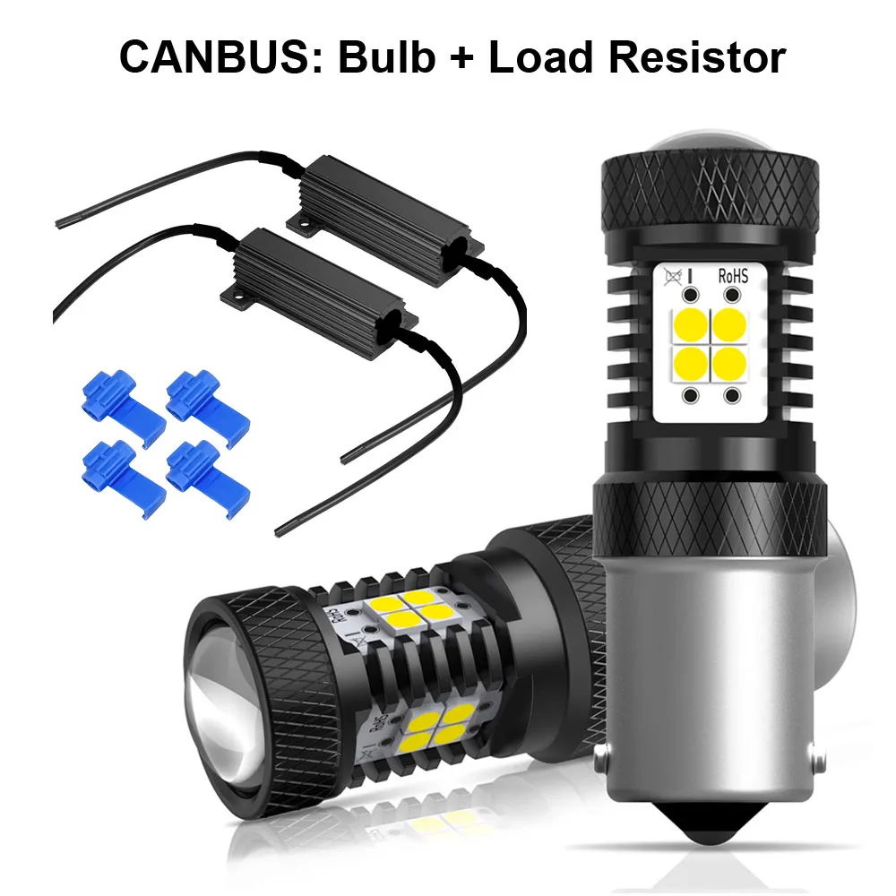 Светодиодсветодиодный парковочные огни AUXITO P21W CANBUS BA15s 7506 1156 LED 3030SMD дневные