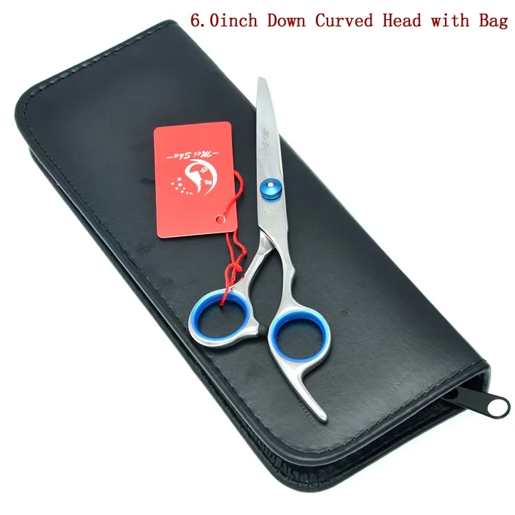 HB0014 with bag Meisha 6," профессиональный набор ножниц для груминга домашних животных прямые изогнутые ножницы для стрижки кошек собак филировочные Tesoura для грумера HB0010 - Цвет: HB0014 with bag