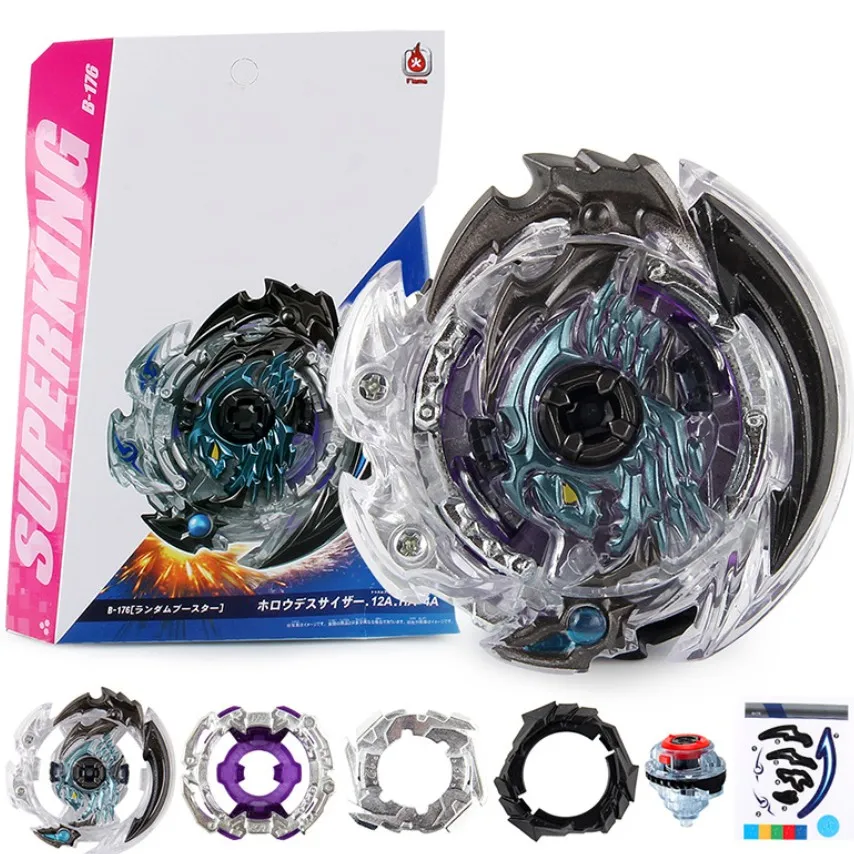 B-X TOUPIE BURST BEYBLADE SPINNING TOP Toys B176 Hollow Deathscyther Box Set Children B-176 Toys With spark Pull Wire Launcher