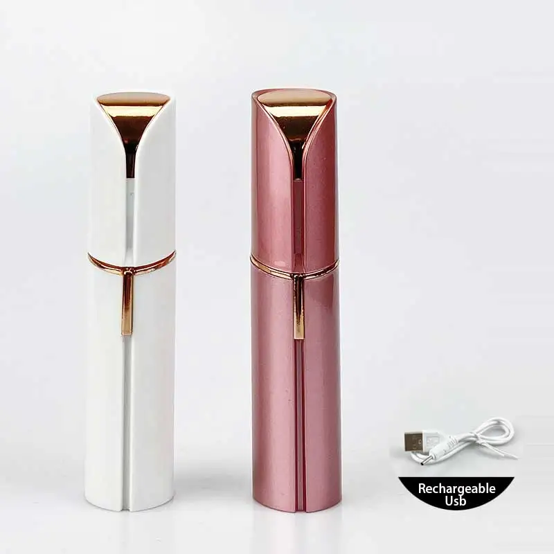 

Face Hair Removal Lipstick Shaver Electric Eyebrow Trimmer Women's Hair Remover Usb Rechargeable Mini Shaver epilator for women