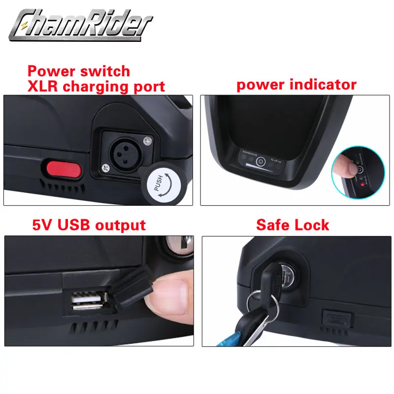 Аккумуляторный блок для электровелосипеда 48 В 52 в чехол аккумулятора 36 внешний