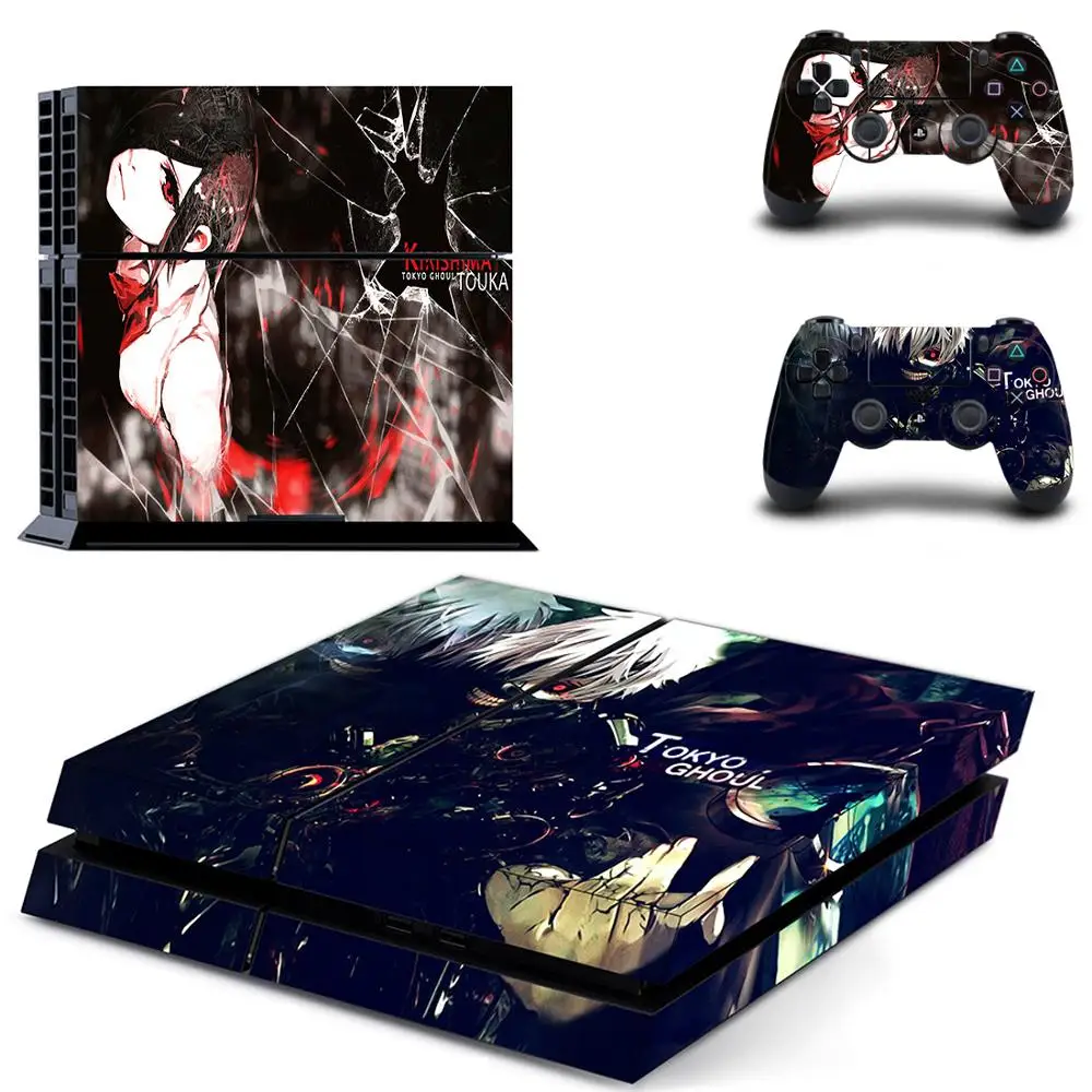 Anime Tokyo Ghoul Full Cover Faceplates PS4 Skin Sticker Decal For PlayStation 4 Console & Controllers Vinyl | Электроника