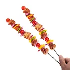 Kitste 10 шт.компл. шашлык для барбекю из нержавеющей стали жареная палочка для барбекю для пикника на открытом воздухе