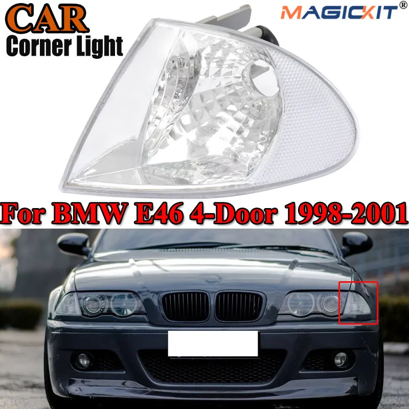 MagicKit левая сторона передний индикатор ретранслятор светильник Clear для BMW 3 серии