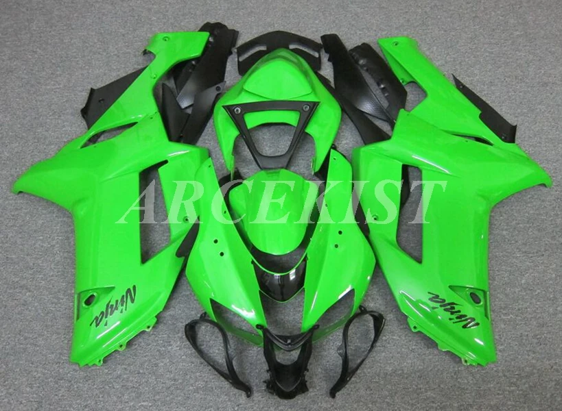 

Новинка, обтекатель для мотоцикла из АБС-пластика, подходит для Kawasaki Ninja ZX-6R ZX6R 636 2007 2008 07 08, зеленый глянцевый