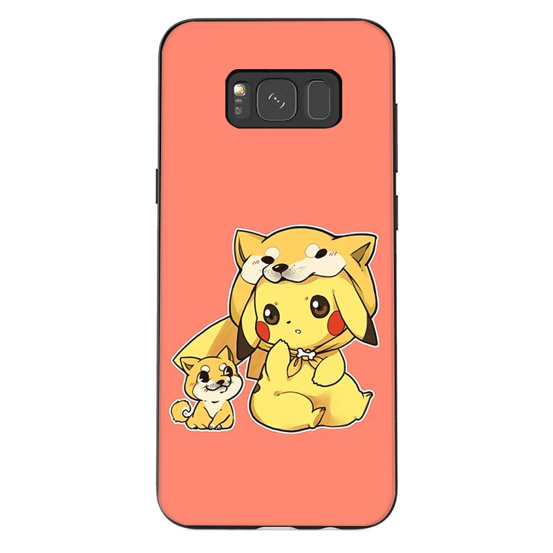 B12 Чехол для телефона для samsung J6 A70 A60 A50 A40 A20 A30 A10 A7 A6 A5 A3 A8 A9 крышка Пикачу - Цвет: B12