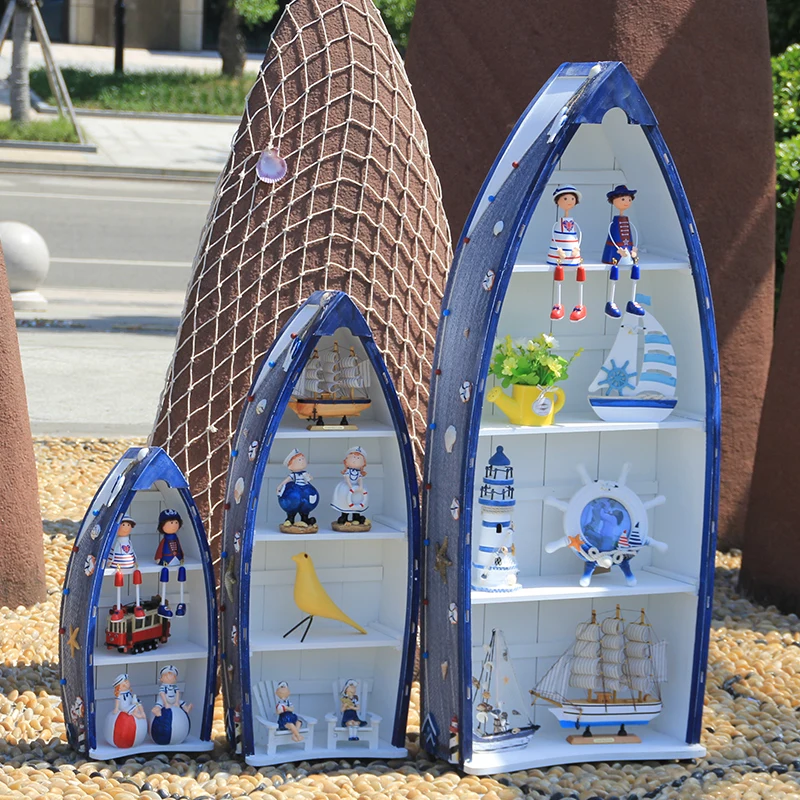 Средиземноморские шкафы украшения для гостиной морские ветрозащитные лодки