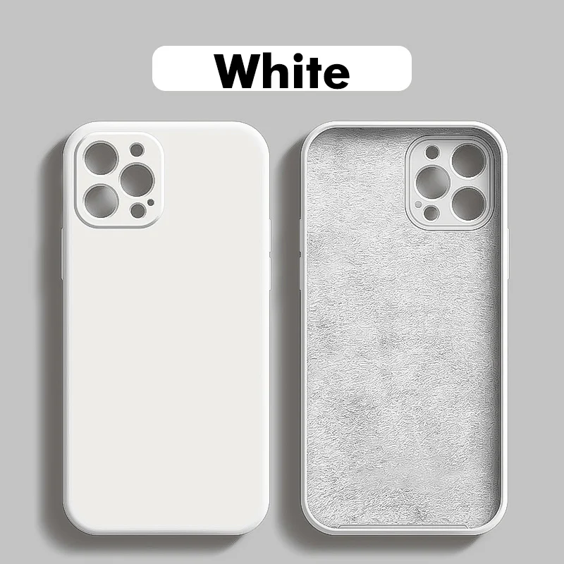 

Original Silicone Protector Case For IPhone 11 12 Mini Pro Max Protect Case X XR XS Max 6S 7 8 Plus SE 2020 Shockproof Soft Case