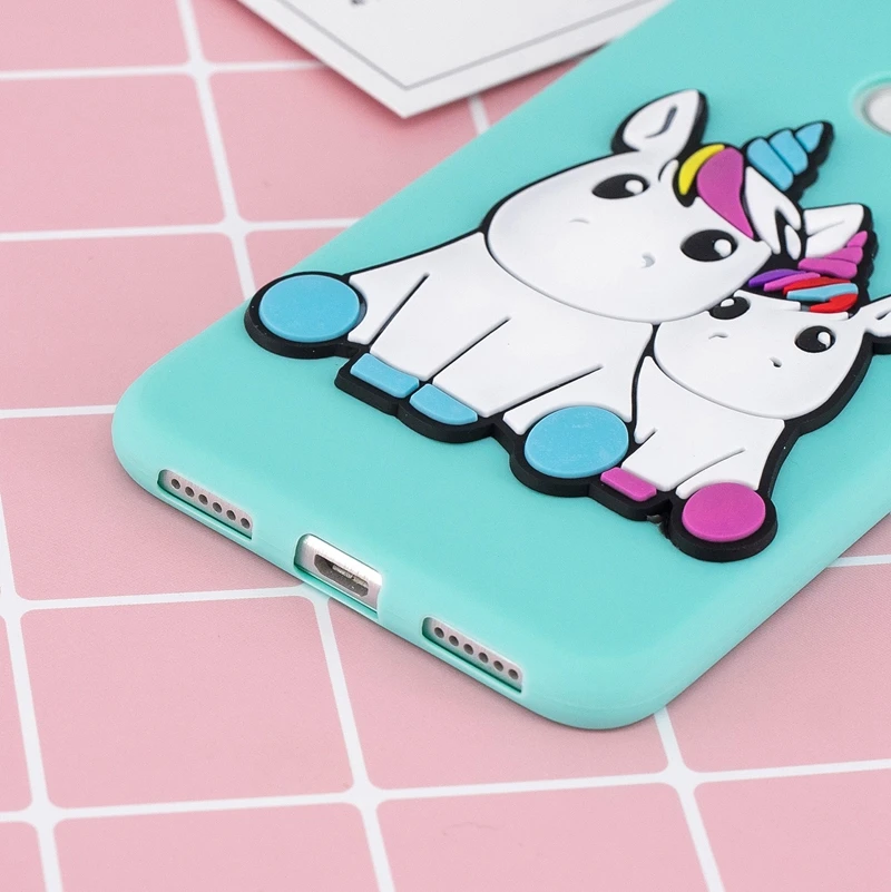 Единорог мультфильм чехол для Huawei P9 Lite 2017 силиконовые игрушки задняя крышка P8 Honor