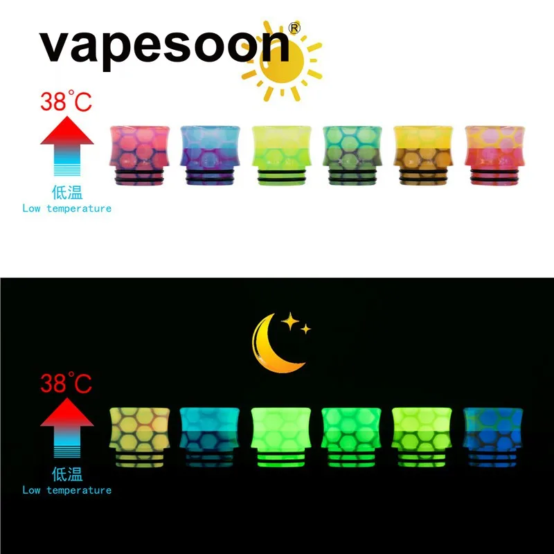 

810 Drip Tip Luminous in Dark for TFV8 big baby X-priv TFV12 prince I just 3 etc All 810 Thread